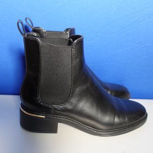 Zara Chelsea Boots with gold accent